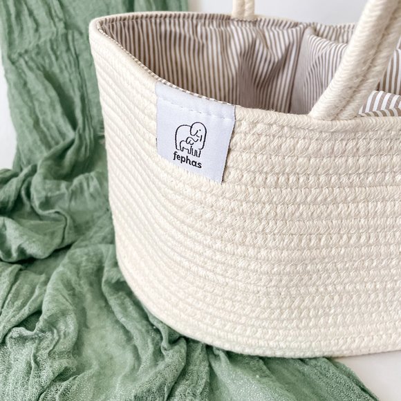 Cream Woven Storage Basket - Picture 3 of 3